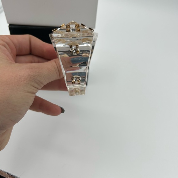 Givenchy - 4G Plumetis Embellished Cuff Bracelet - Picture 6 of 9